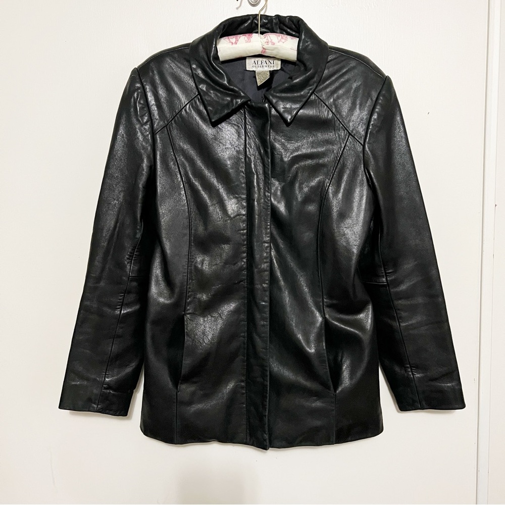 Alfani Leather Jacket S